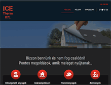 Tablet Screenshot of icethermkft.hu